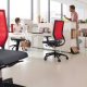 ergonomic office chairs red mesh backing